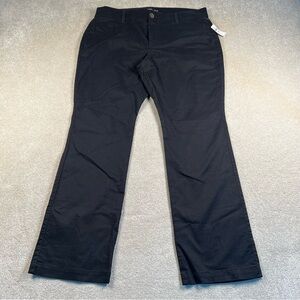 Boot Cut Chino Pants 12 Short Women's Basic Black Casual Cotton NWT Old Navy